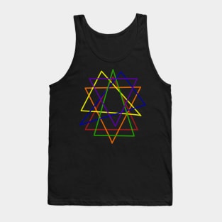 triangle colors lgbtq+ geometric design Tank Top